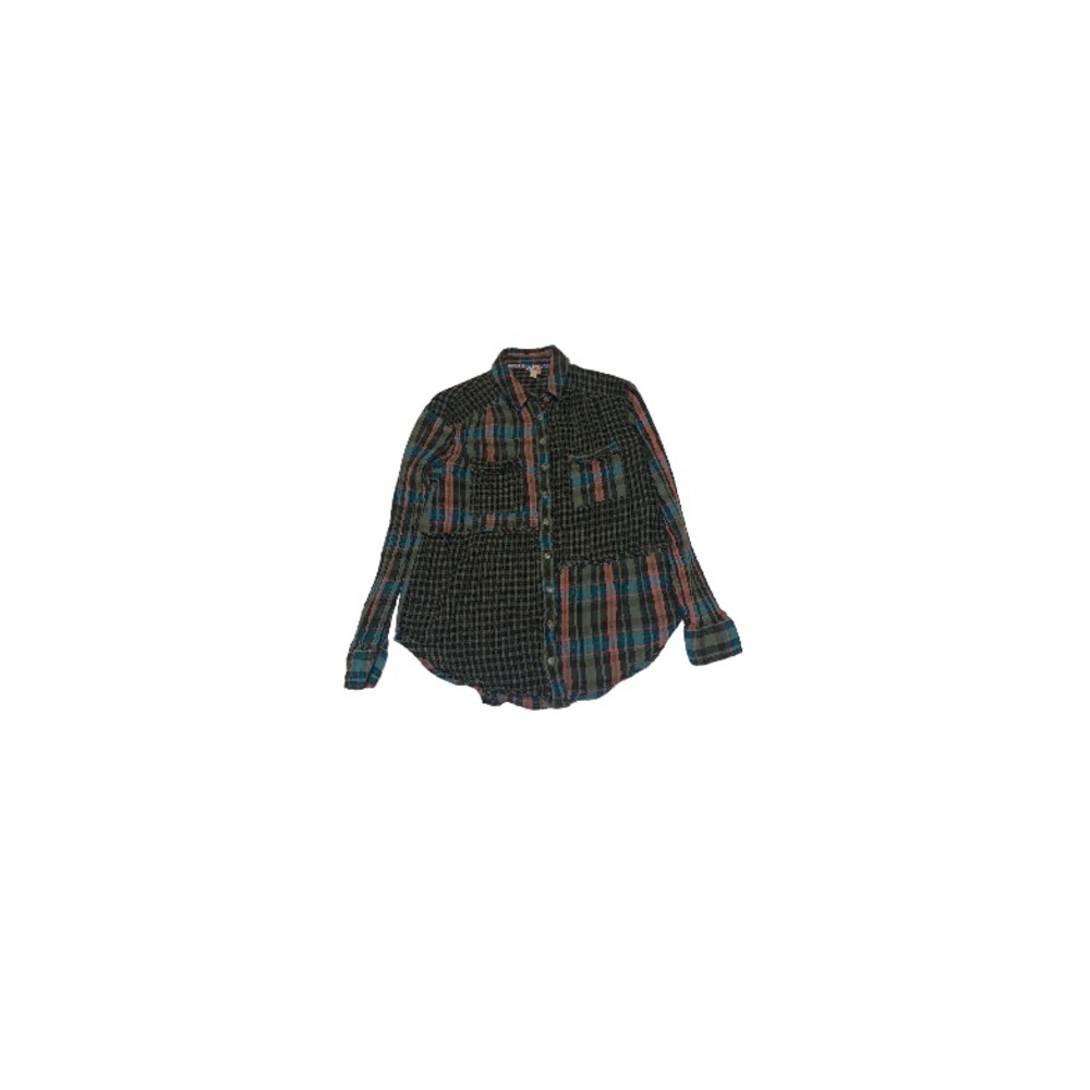 Anthropologie Pilcro Green Plaid Shirt - Women’s Size XS